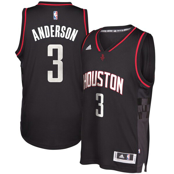 Maillot nba Houston Rockets adidas Homme Ryan Anderson 3 Noir